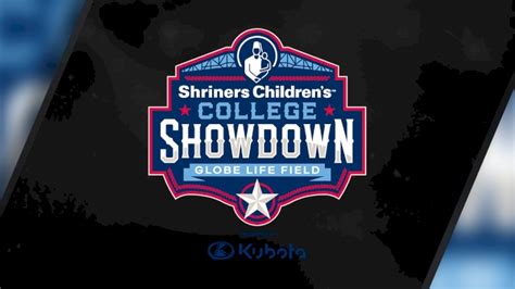 Shriners college classic 2024 - Donate Today. Earn a Bat! The 2022 Shriners Children's College Classic will be a battle made deep in the heart of Texas on March 4th - 6th as the Baylor Bears, Texas Longhorns, Oklahoma Sooners, UCLA Bruins, Tennessee Volunteers, and LSU Tigers face off in support of Shriners Children's.. Shriners Children's has teamed with Marucci to provide …